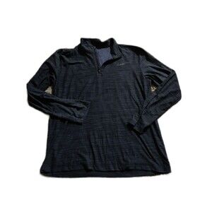 Nike Dri-Fit Women's Heather Gray Long Sleeve 1/4 Zip Shirt Size M